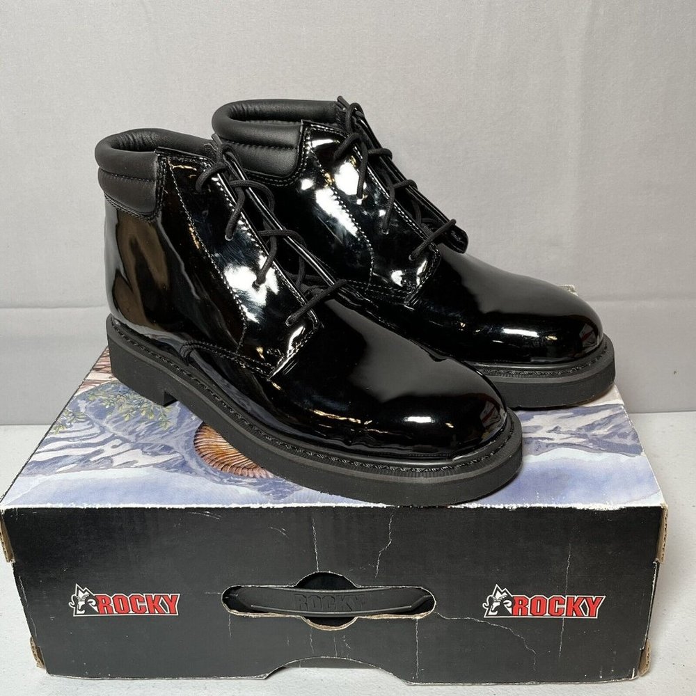 Rocky Men's 6 Inch Professional Dress 500-8 Work Boot Black Size 8M NEW
